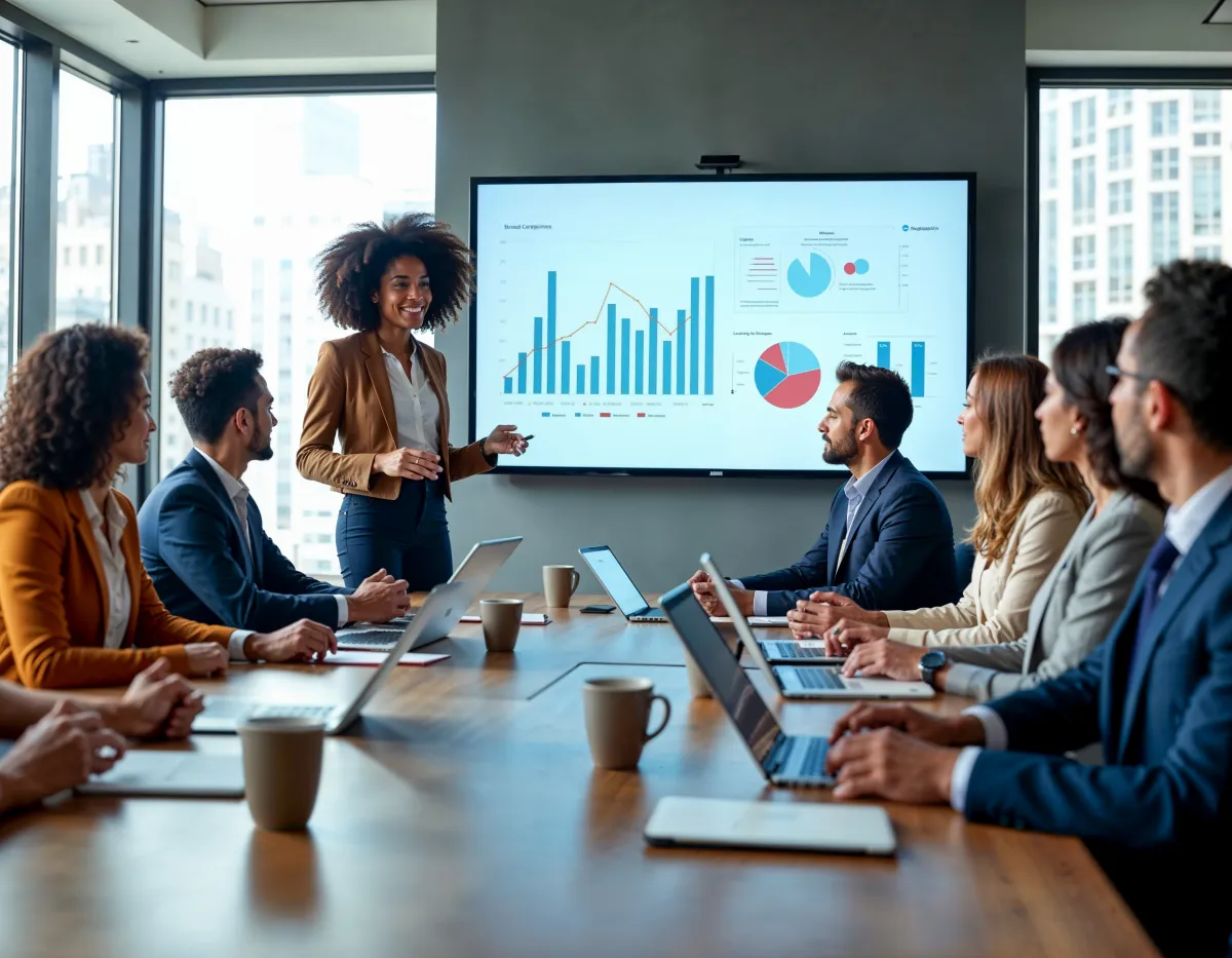 consultores analisando dados de mercado imobiliário
